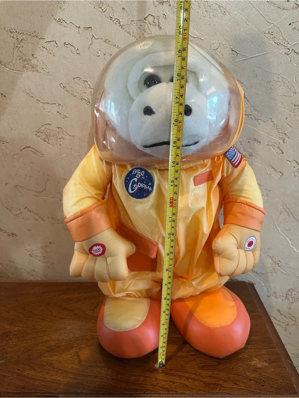 Vtg Kids of America Captain Cornelius Go Go Gorilla Orange Astronaut RH WORKS